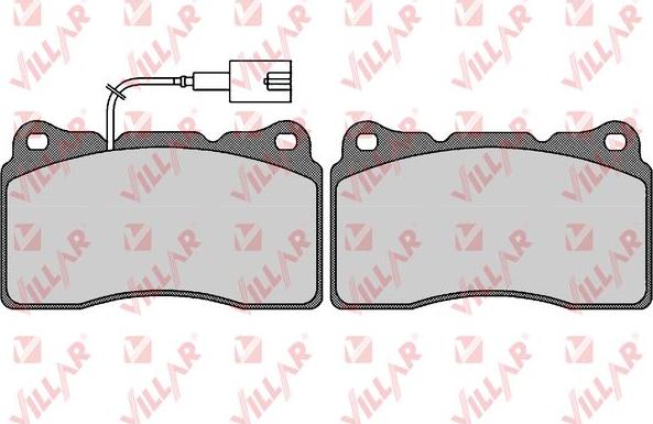 Villar 626.1774 - Комплект спирачно феродо, дискови спирачки vvparts.bg