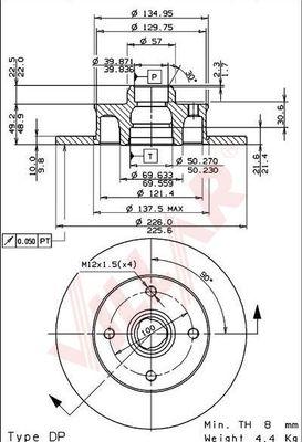 Villar 628.0652 - Спирачен диск vvparts.bg