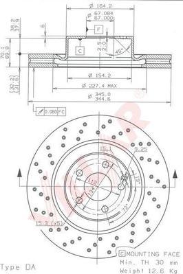 Villar 628.1991 - Спирачен диск vvparts.bg