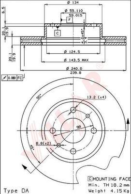 Villar 628.1567 - Спирачен диск vvparts.bg