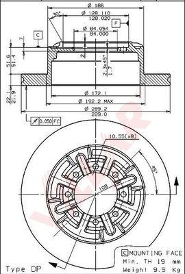 Villar 628.1503 - Спирачен диск vvparts.bg