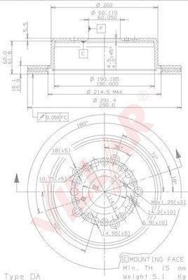 Villar 628.1587 - Спирачен диск vvparts.bg