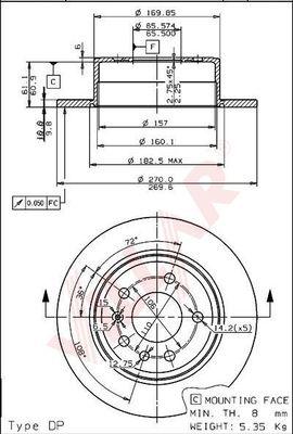 Villar 628.1063 - Спирачен диск vvparts.bg