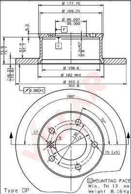 Villar 628.1196 - Спирачен диск vvparts.bg