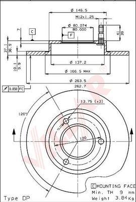 Villar 628.1157 - Спирачен диск vvparts.bg