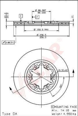 Villar 628.1837 - Спирачен диск vvparts.bg