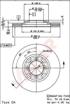 Remsa BDM6250.20 - Спирачен диск vvparts.bg