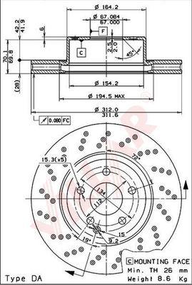 Villar 628.1334 - Спирачен диск vvparts.bg