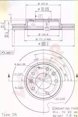 Villar 628.1324 - Спирачен диск vvparts.bg