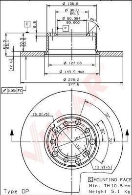 Villar 628.1209 - Спирачен диск vvparts.bg