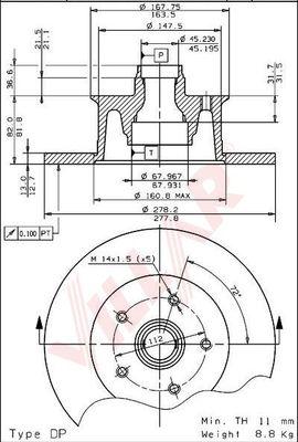 Villar 628.1748 - Спирачен диск vvparts.bg