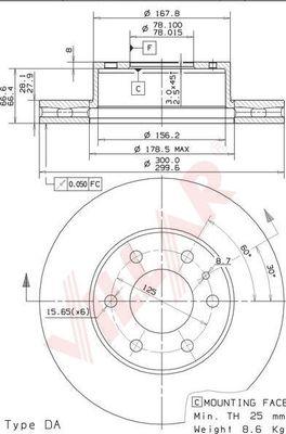 Villar 628.2047 - Спирачен диск vvparts.bg