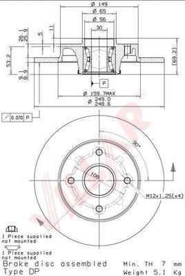 Villar 628.2136 - Спирачен диск vvparts.bg