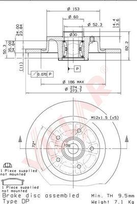 Villar 628.2138 - Спирачен диск vvparts.bg