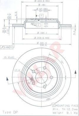 Villar 628.2129 - Спирачен диск vvparts.bg