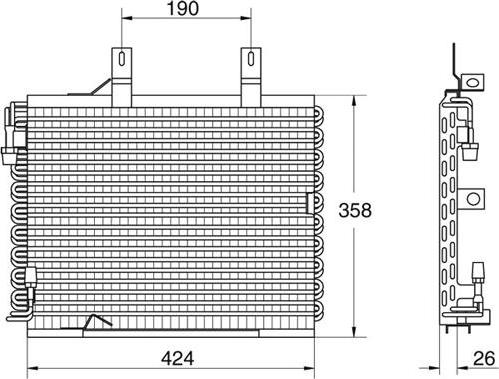 Waeco 8880400010 - Кондензатор, климатизация vvparts.bg