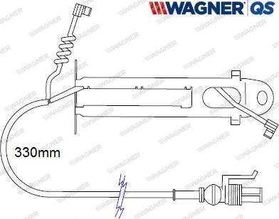 Wagner 587056W - Предупредителен контактен сензор, износване на накладките vvparts.bg