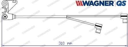 Wagner 587060W - Предупредителен контактен сензор, износване на накладките vvparts.bg