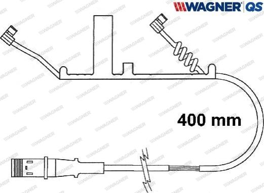 Wagner 587021W - Предупредителен контактен сензор, износване на накладките vvparts.bg