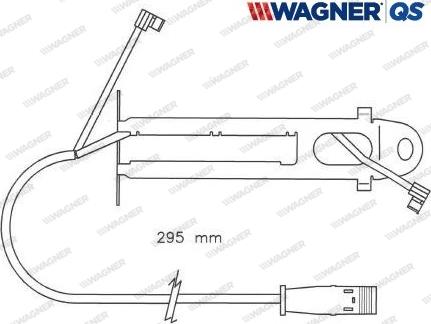 Wagner 587022W - Предупредителен контактен сензор, износване на накладките vvparts.bg