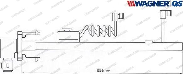 Wagner 587027W - Предупредителен контактен сензор, износване на накладките vvparts.bg