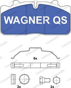 Wagner 2908804950 - Комплект спирачно феродо, дискови спирачки vvparts.bg