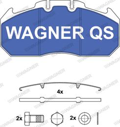 Wagner 2913104950 - Комплект спирачно феродо, дискови спирачки vvparts.bg