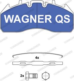 Wagner 2917404950 - Комплект спирачно феродо, дискови спирачки vvparts.bg