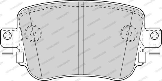 Wagner WBP80010A - Комплект спирачно феродо, дискови спирачки vvparts.bg