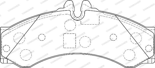 Wagner WBP29153A - Комплект спирачно феродо, дискови спирачки vvparts.bg