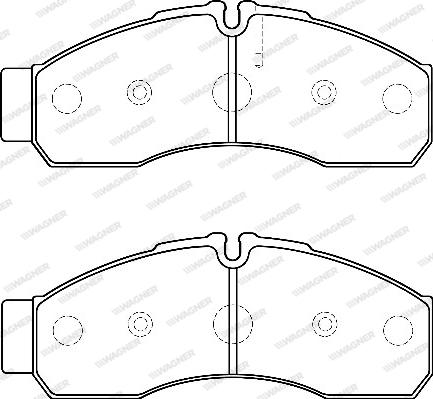 Wagner WBP29160C - Комплект спирачно феродо, дискови спирачки vvparts.bg