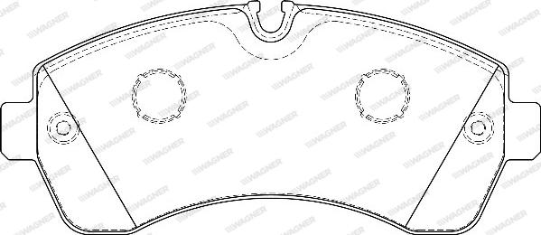 Wagner WBP29200A - Комплект спирачно феродо, дискови спирачки vvparts.bg