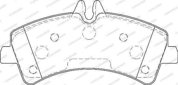 Wagner WBP29217A - Комплект спирачно феродо, дискови спирачки vvparts.bg