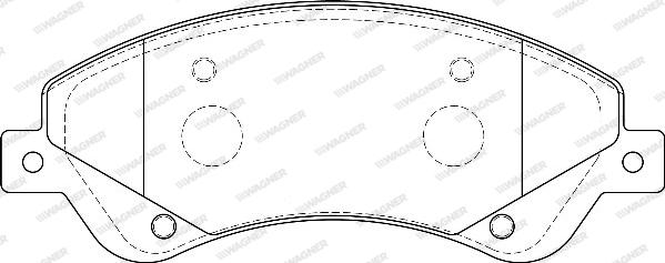 Wagner WBP24485A - Комплект спирачно феродо, дискови спирачки vvparts.bg