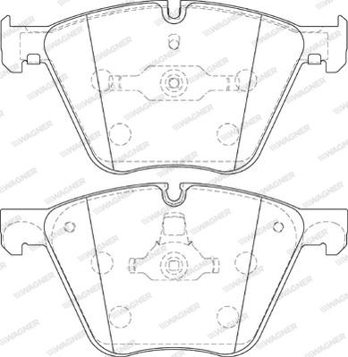 Wagner WBP24436A - Комплект спирачно феродо, дискови спирачки vvparts.bg