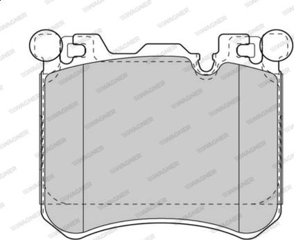 Wagner WBP24524A - Комплект спирачно феродо, дискови спирачки vvparts.bg