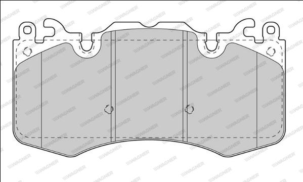 Wagner WBP24659A - Комплект спирачно феродо, дискови спирачки vvparts.bg