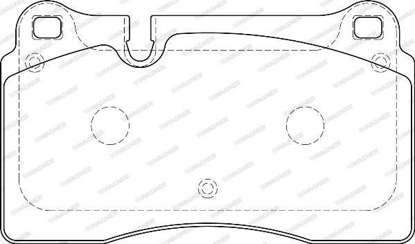 Wagner WBP24098A - Комплект спирачно феродо, дискови спирачки vvparts.bg