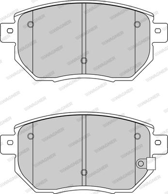 Wagner WBP24056A - Комплект спирачно феродо, дискови спирачки vvparts.bg