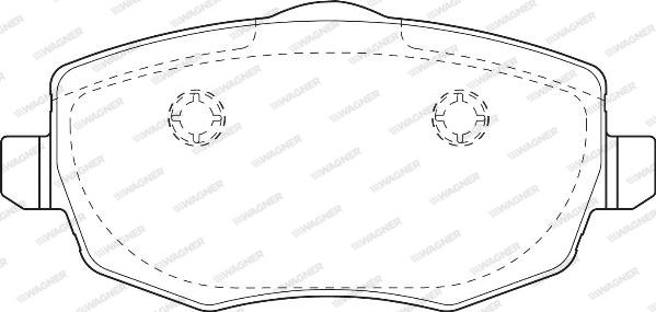 Wagner WBP24073C - Комплект спирачно феродо, дискови спирачки vvparts.bg