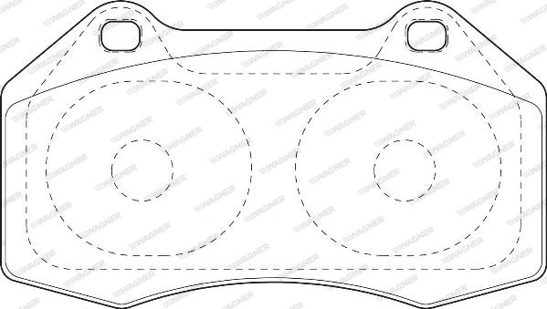 Wagner WBP24162A - Комплект спирачно феродо, дискови спирачки vvparts.bg