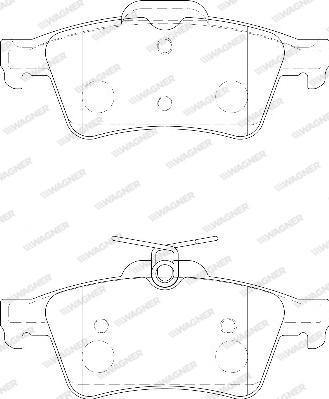 Wagner WBP24137A - Комплект спирачно феродо, дискови спирачки vvparts.bg