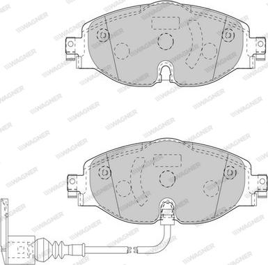 Wagner WBP24848A - Комплект спирачно феродо, дискови спирачки vvparts.bg