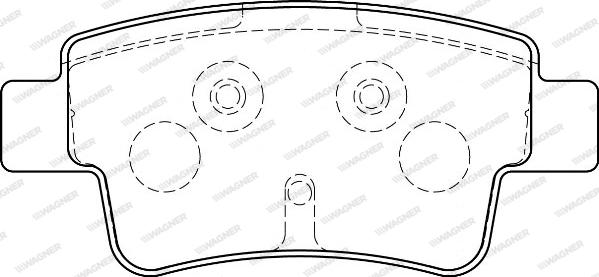 Wagner WBP24349B - Комплект спирачно феродо, дискови спирачки vvparts.bg