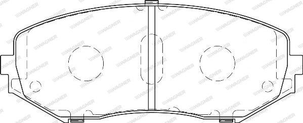 Wagner WBP24346A - Комплект спирачно феродо, дискови спирачки vvparts.bg