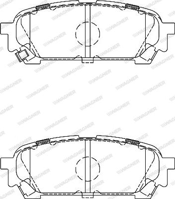 Wagner WBP24331A - Комплект спирачно феродо, дискови спирачки vvparts.bg