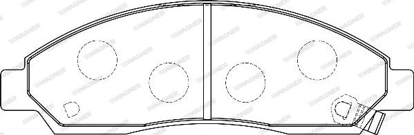 Wagner WBP24370A - Комплект спирачно феродо, дискови спирачки vvparts.bg