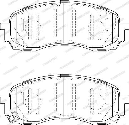 Wagner WBP24372A - Комплект спирачно феродо, дискови спирачки vvparts.bg