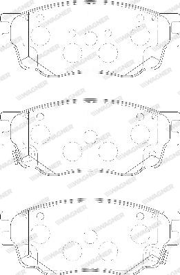 Wagner WBP24246A - Комплект спирачно феродо, дискови спирачки vvparts.bg