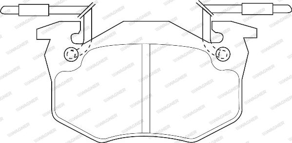 Wagner WBP20635A - Комплект спирачно феродо, дискови спирачки vvparts.bg